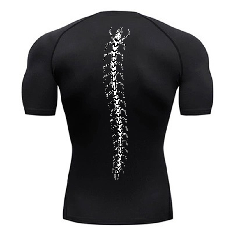 Base Layer Top - Graficzne koszulki kompresyjne dla mężczyzn Trening