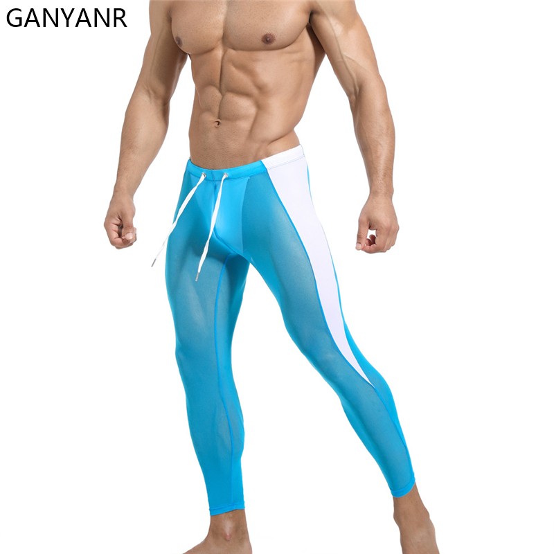 Compression Long Pant - GANYANR legginsy do biegania męskie spodnie
