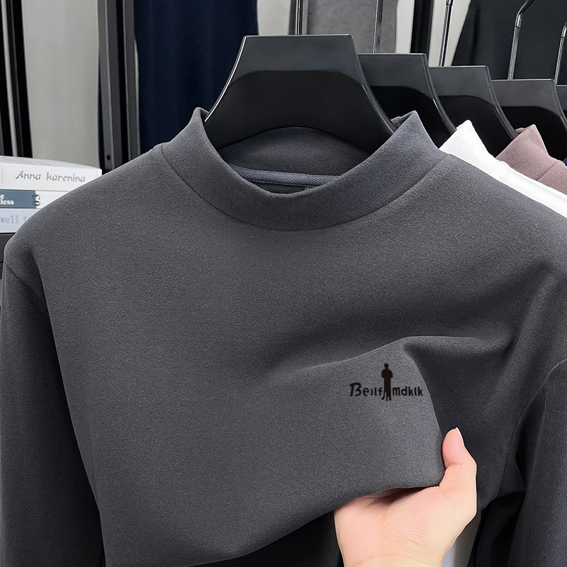 Base Layer Top - Męska designerska koszulka w jednolitym kolorze