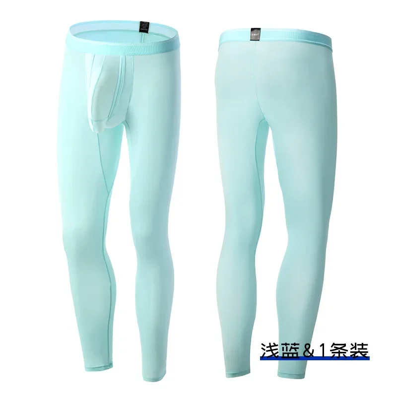 Compression Long Pant - Męskie spodnie kompresyjne z jedwabiu lodowego