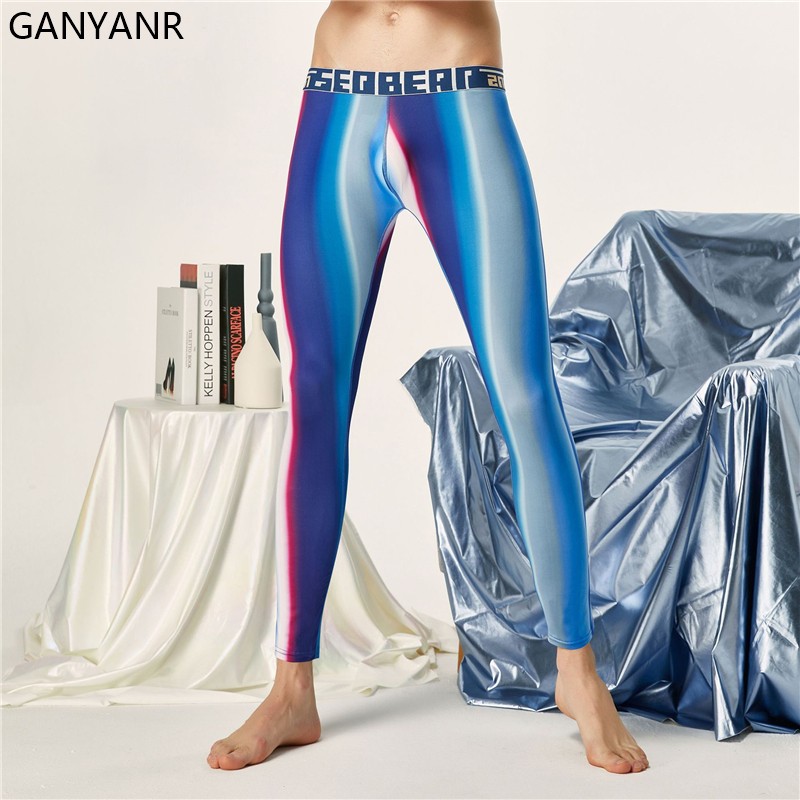 Compression Long Pant - GANYANR legginsy do biegania męskie spodnie