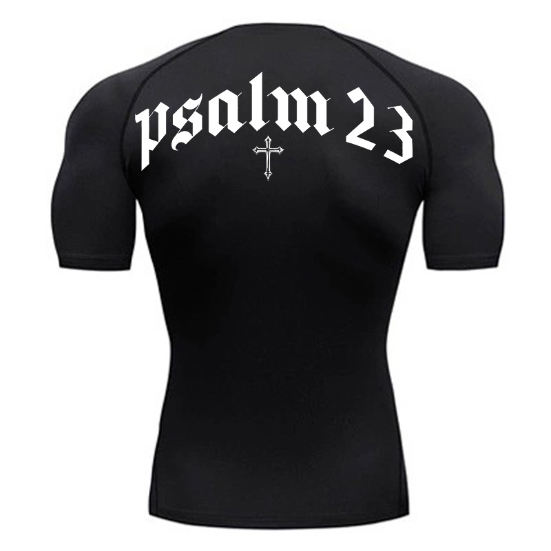 Base Layer Top - Psalm 23. Koszulka kompresyjna z nadrukiem