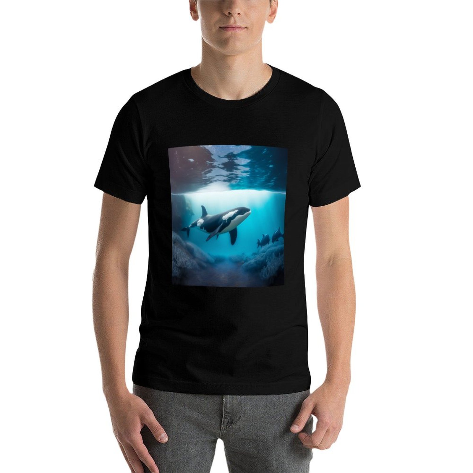 Koszulka z motywem orki podwod – Undershirt Crew Neck recenzja i cena